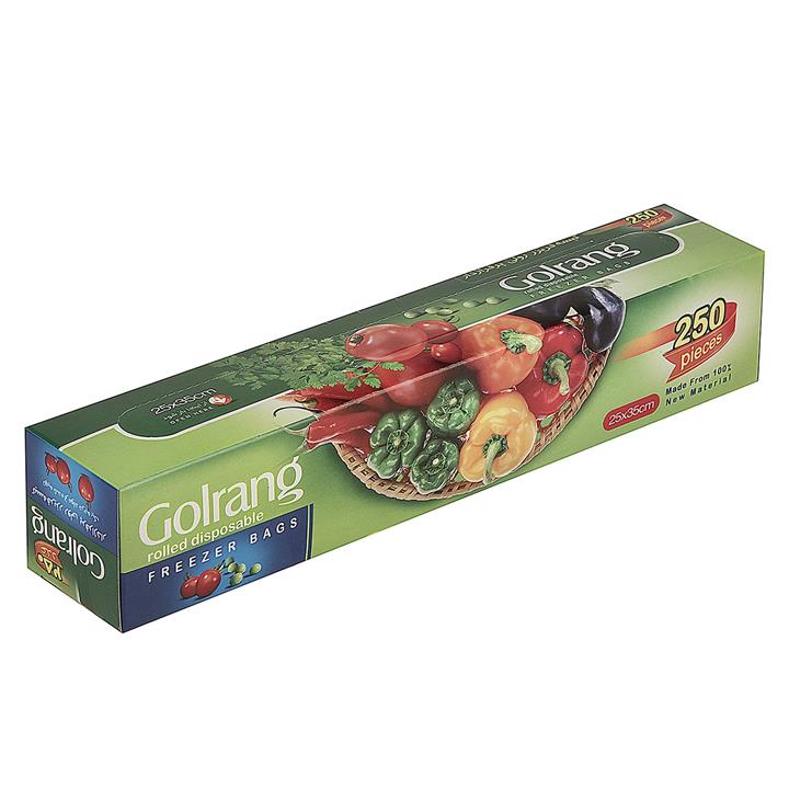 کیسه فریزر رولی گلرنگ 250 عددی Golrang Freezer Bags - Pack Of 250